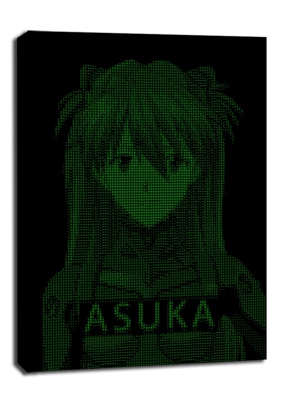 Zdjęcia - Obraz H4CK3D - Asuka, Evangelion -  na płótnie Wymiar do wyboru: 40x60 cm