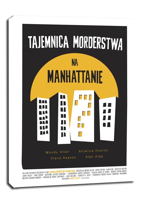 Woody Allen Tajemnica morderstwa na Manhattanie - obraz na płótnie Wymiar do wyboru: 20x30 cm
