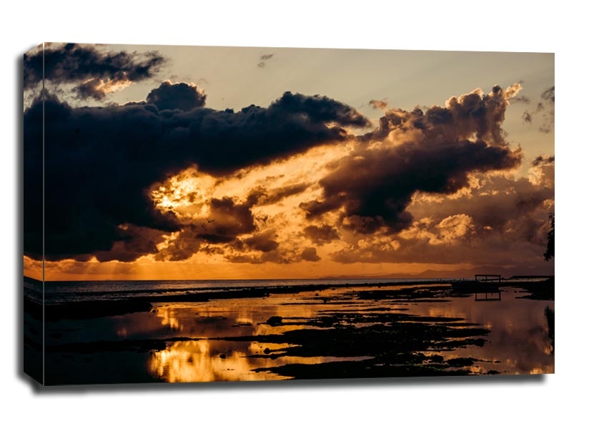Zdjęcia - Obraz Nusa penida sunrise -  na płótnie Wymiar do wyboru: 100x70 cm 