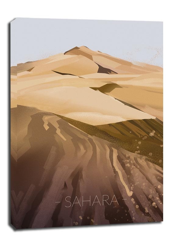 Wydmy Sahara - obraz na płótnie Wymiar do wyboru: 20x30 cm