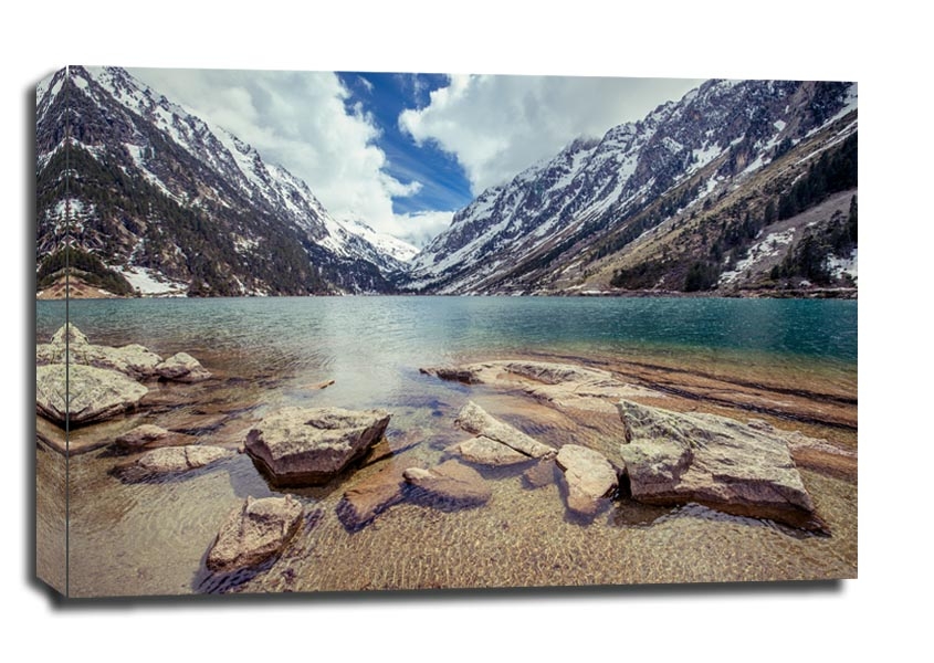 Gaube Lake Francja piereneje - obraz na płótnie Wymiar do wyboru: 30x20 cm