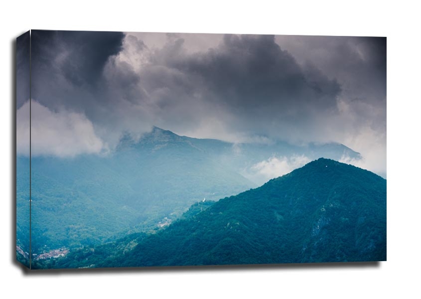 Zdjęcia - Obraz Como Góry prowincji  -  na płótnie Wymiar do wyboru: 40x30 cm 