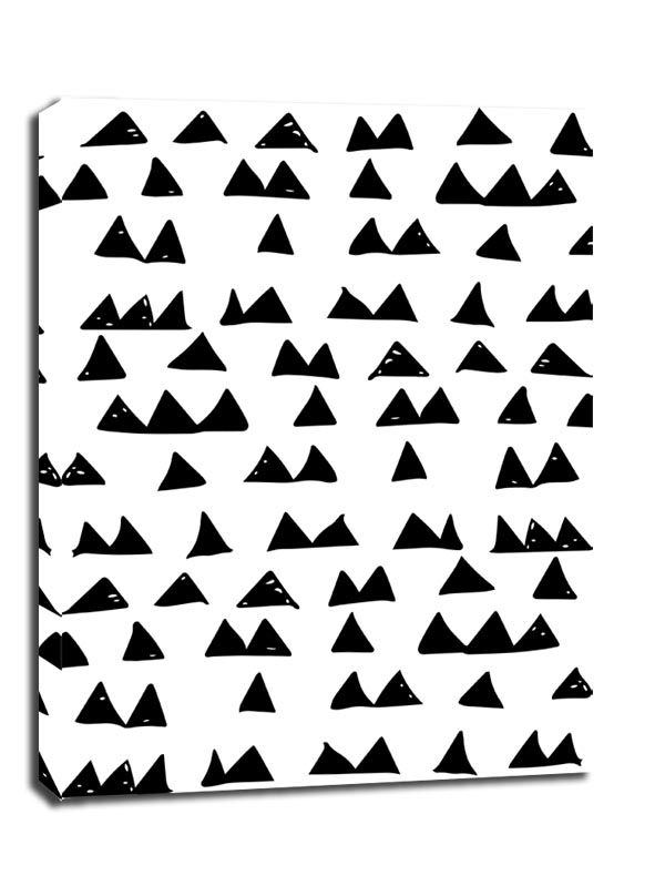 Фото - Картина Scandi Wzór trójkąty  - obraz na płótnie Wymiar do wyboru: 40x50 cm 