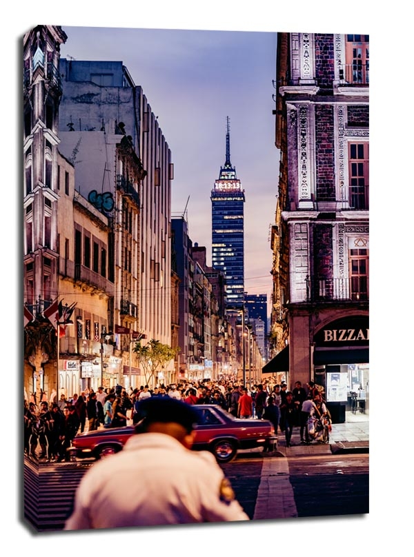 Torre Latinoamericana - Mexico City - obraz na płótnie Wymiar do wyboru: 60x80 cm