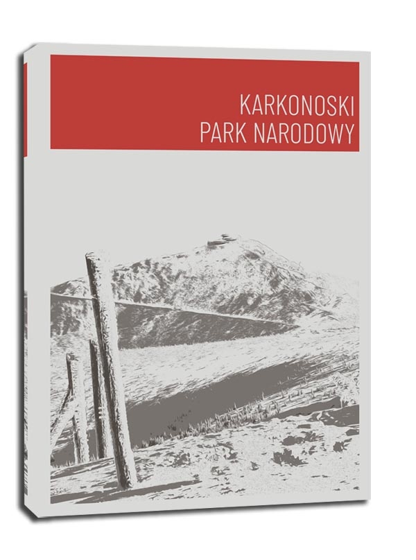 Parki Narodowe, Karkonosze red - obraz na płótnie Wymiar do wyboru: 40x50 cm
