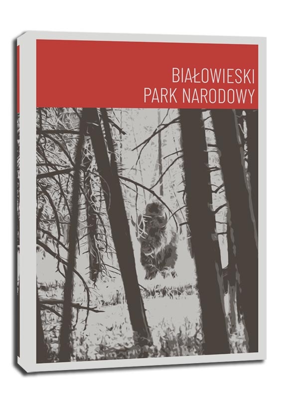 Parki Narodowe, Bialowieża red - obraz na płótnie Wymiar do wyboru: 61x91,5 cm