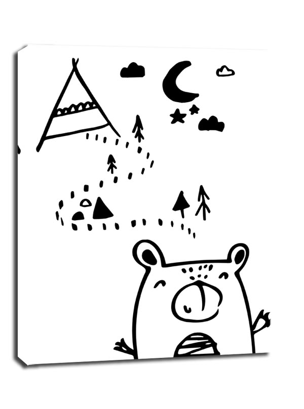 Tipi - obraz na płótnie Wymiar do wyboru: 61x91,5 cm