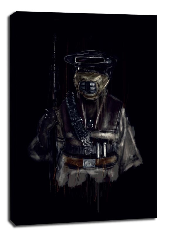 Star Wars Gwiezdne Wojny Leia w przebraniu Boushh  - obraz na płótnie Wymiar do wyboru: 60x80 cm