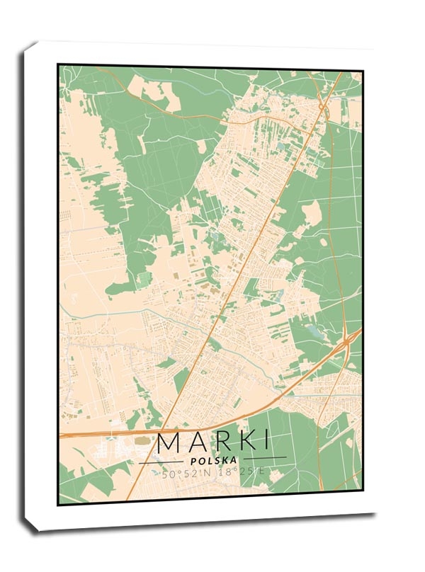 Фото - Картина Marki mapa kolorowa - obraz na płótnie Wymiar do wyboru: 40x50 cm