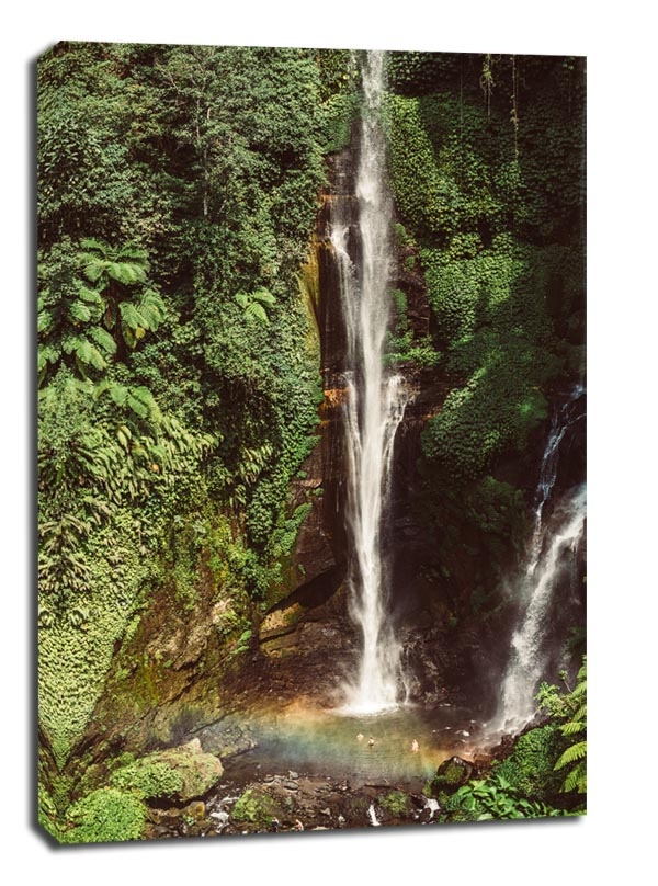 Sekumpul wodospad - obraz na płótnie Wymiar do wyboru: 61x91,5 cm