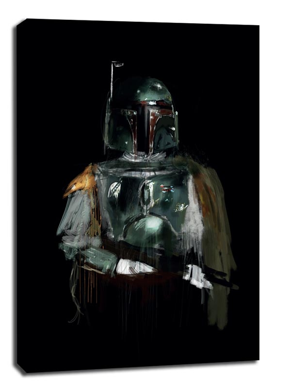 Star Wars Gwiezdne Wojny Boba Fett - obraz na płótnie Wymiar do wyboru: 90x120 cm