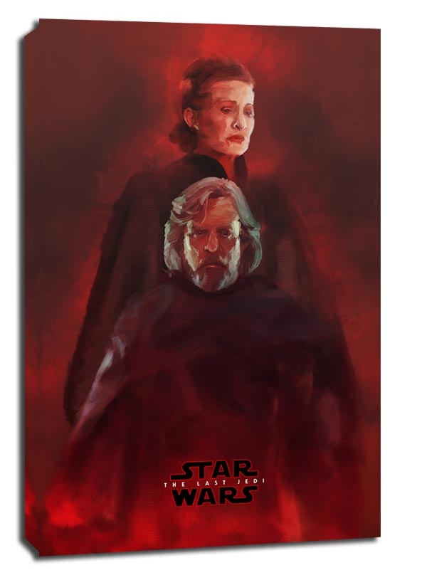 Star Wars Gwiezdne Wojny – Ostatni Jedi – bohaterowie - obraz na płótnie Wymiar do wyboru: 40x60 cm