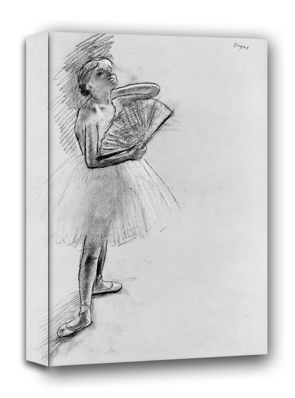 Dancer with a Fan, Edgar Degas - obraz na płótnie Wymiar do wyboru: 60x90 cm