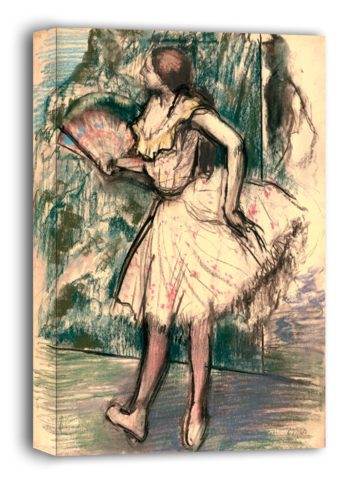 Dancer with a Fan , Edgar Degas - obraz na płótnie Wymiar do wyboru: 50x70 cm