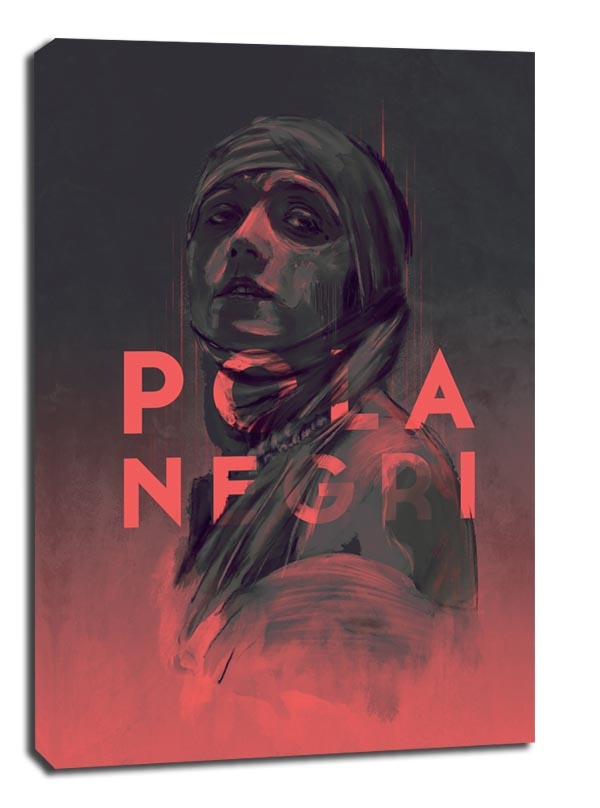 Zdjęcia - Obraz Pola Negri -  na płótnie Wymiar do wyboru: 40x50 cm 