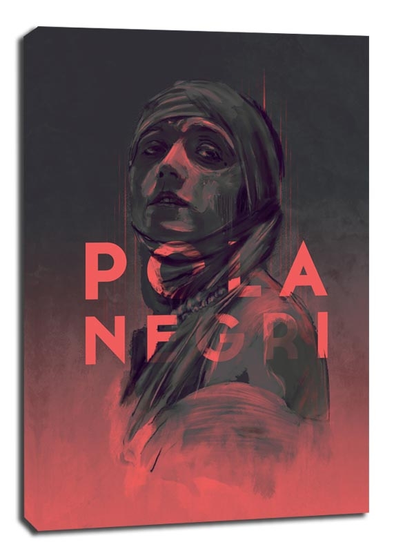 Pola Negri - obraz na płótnie Wymiar do wyboru: 90x120 cm