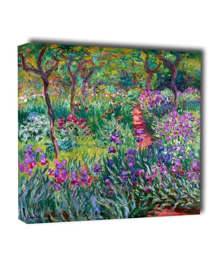 The iris garden at giverny 1900, Claude Monet - obraz na płótnie Wymiar do wyboru: 60x60 cm