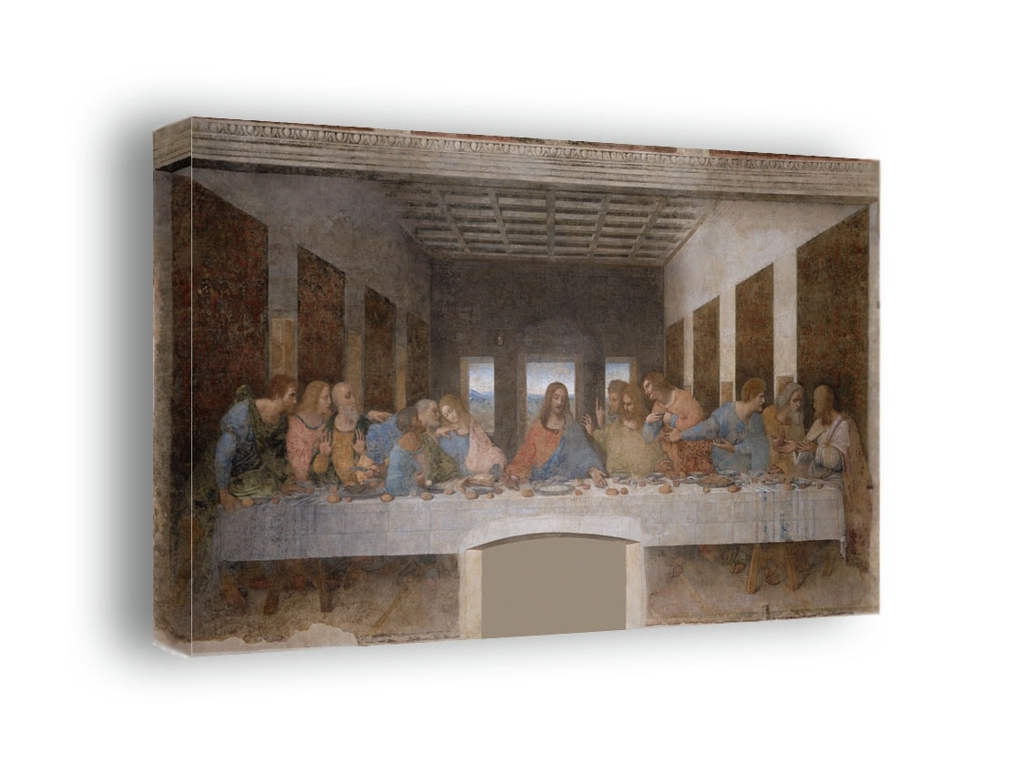 Ostatnia wieczerza -  Leonardo da Vinci - obraz na płótnie Wymiar do wyboru: 40x30 cm