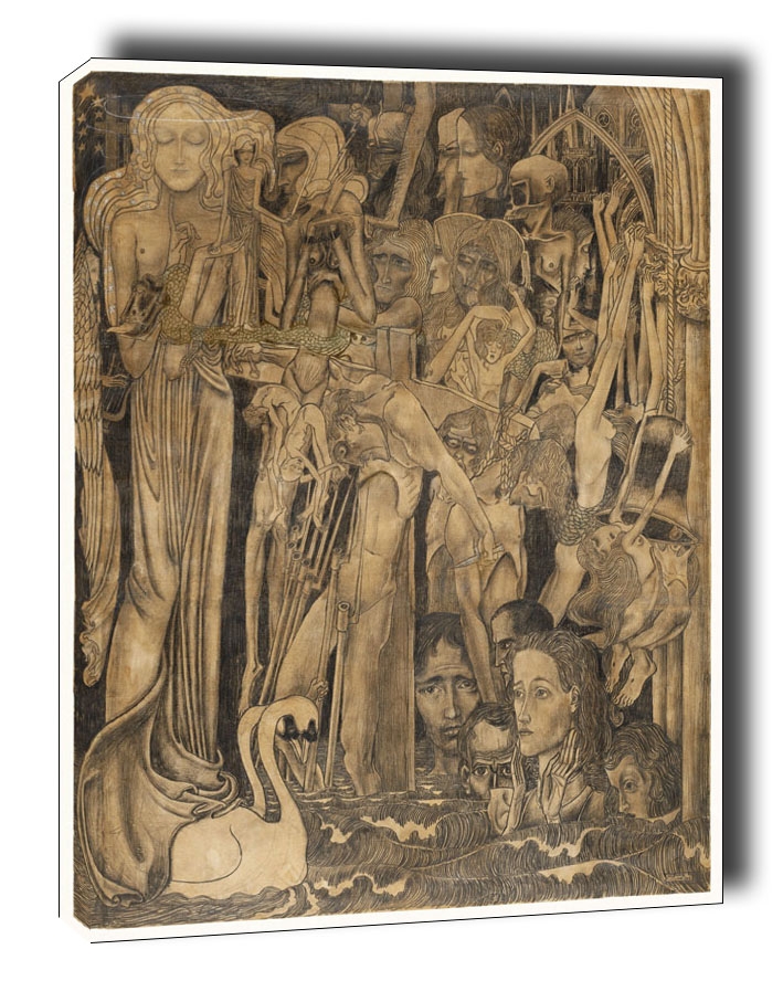 Zdjęcia - Obraz Loss of Faith, Jan Toorop -  na płótnie Wymiar do wyboru: 30x40 cm