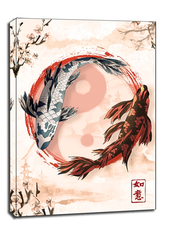 Koi Fish - obraz na płótnie Wymiar do wyboru: 50x70 cm