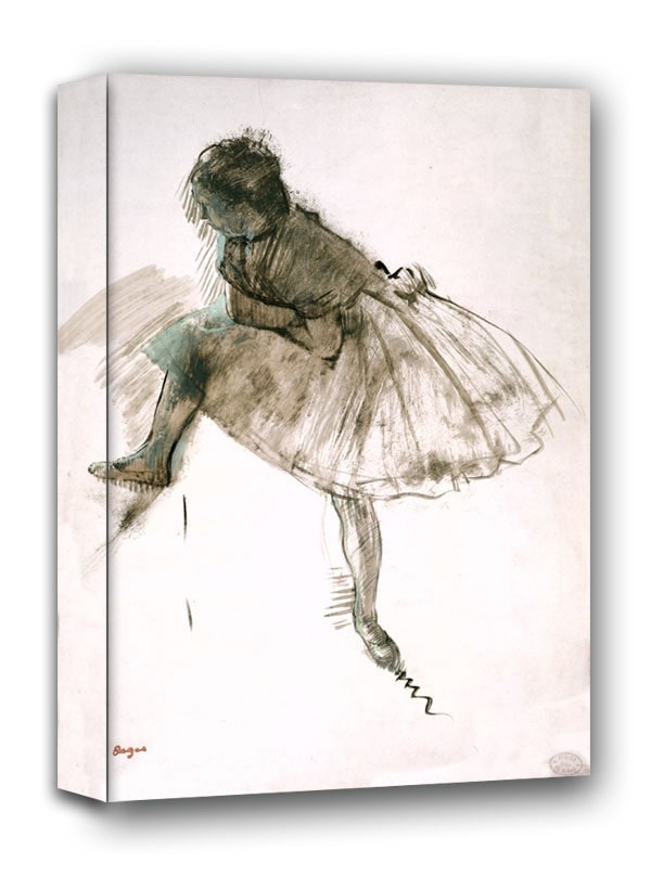 Study of a Ballet Dancer, Edgar Degas - obraz na płótnie Wymiar do wyboru: 60x80 cm