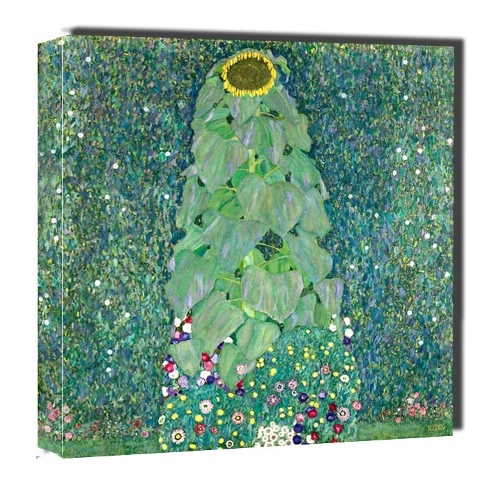 Słonecznik, Gustav Klimt - obraz na płótnie Wymiar do wyboru: 60x60 cm