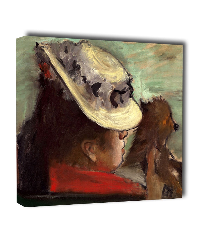 Lady with a Dog, Edgar Degas - obraz na płótnie Wymiar do wyboru: 50x50 cm