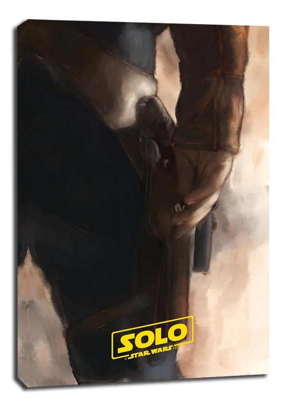 Star Wars Gwiezdne Wojny - Han Solo - obraz na płótnie Wymiar do wyboru: 30x40 cm
