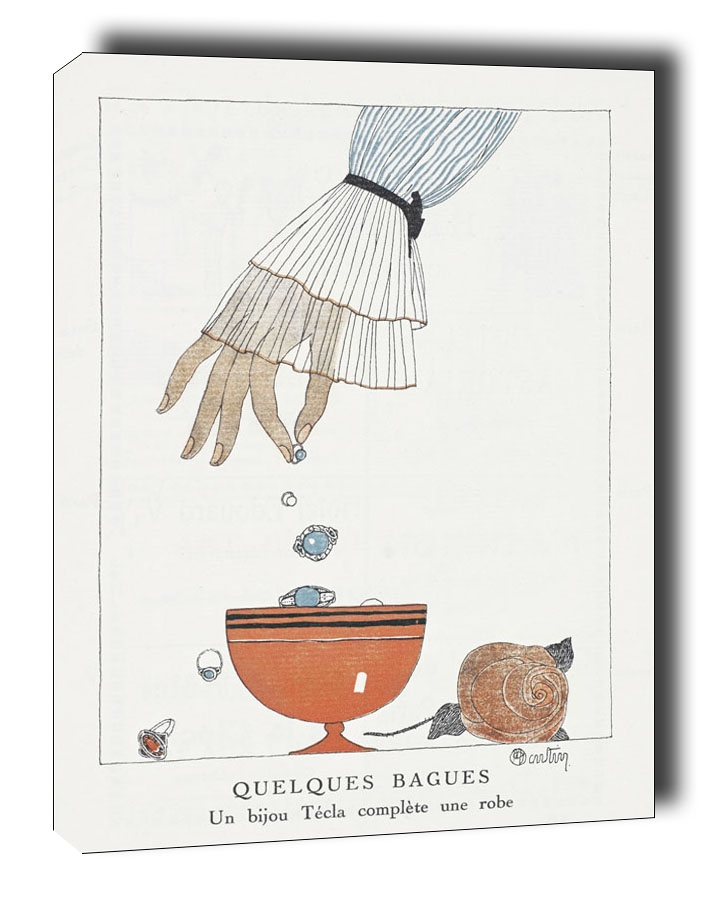 Quelques Bagues, Charles Martin - obraz na płótnie Wymiar do wyboru: 20x30 cm