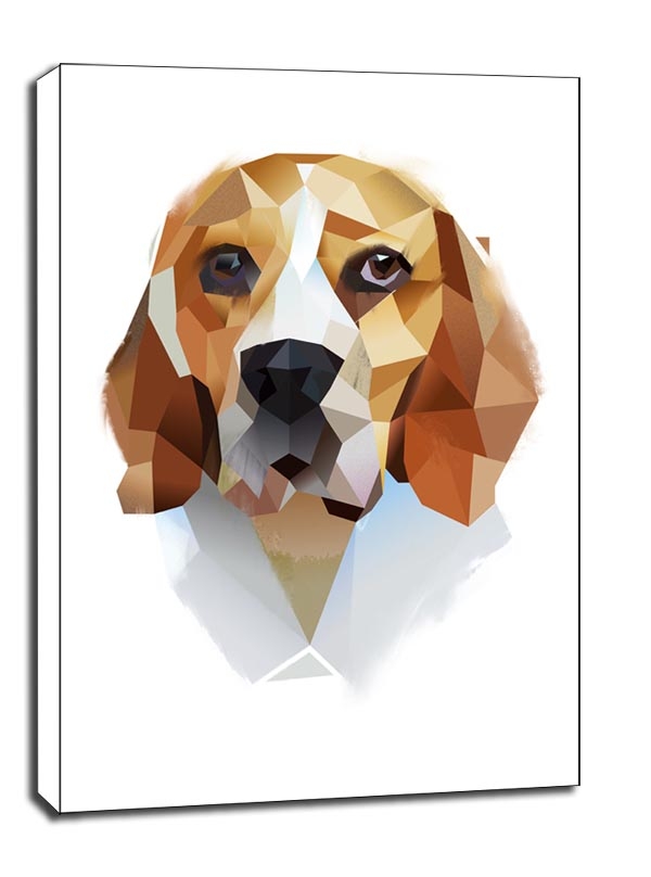 Zdjęcia - Obraz Beagle   na płótnie Wymiar do wyboru: 40x50 cm 