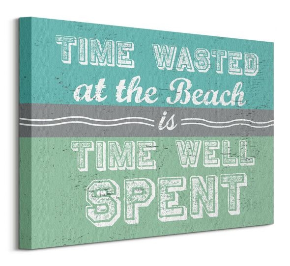 Time Wasted at the Beach - obraz na płótnie