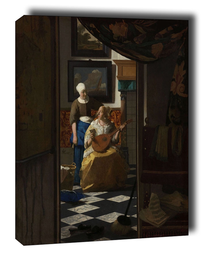 The Love Letter, Jan Vermeer - obraz na płótnie Wymiar do wyboru: 50x70 cm