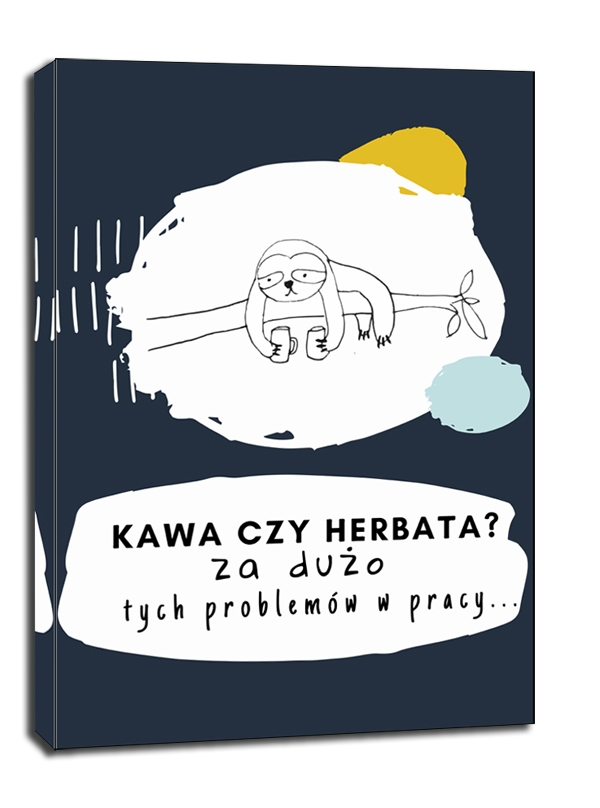 kawa czy herbata - obraz na płótnie Wymiar do wyboru: 60x80 cm