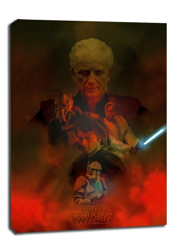 Zdjęcia - Obraz Gwiezdne Wojny, Zemsta Sithów -  na płótnie Wymiar do wyboru: 40x50 c