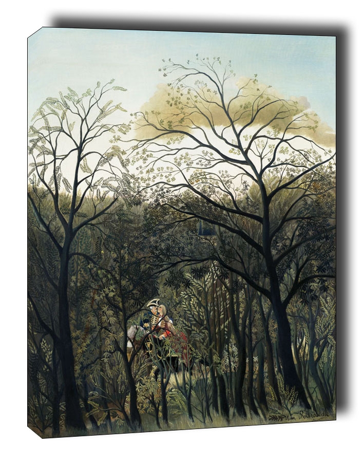 Rendezvous in the Forest, Henri Rousseau - obraz na płótnie Wymiar do wyboru: 20x30 cm