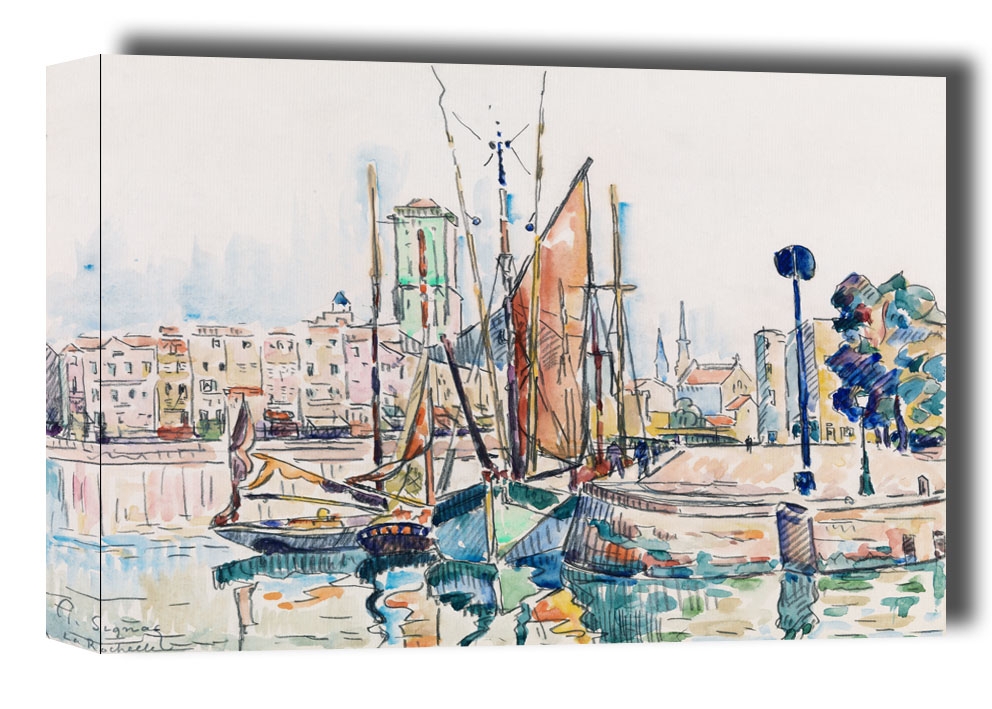 La Rochelle, Paul Signac - obraz na płótnie Wymiar do wyboru: 91,5x61 cm