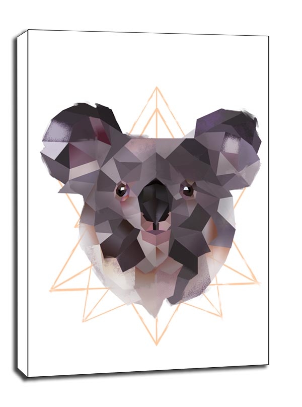 koala białe tło - obraz na płótnie Wymiar do wyboru: 30x40 cm