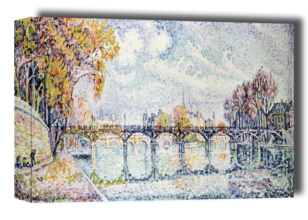Le pont des Arts, Paul Signac - obraz na płótnie Wymiar do wyboru: 100x70 cm