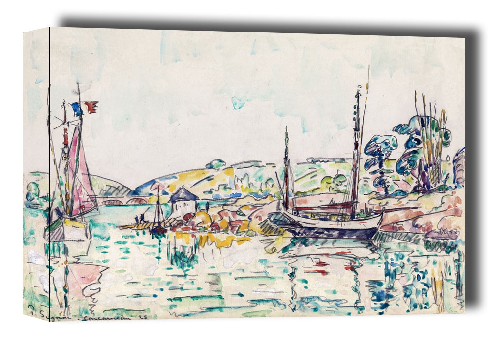 Concarneau, Paul Signac - obraz na płótnie Wymiar do wyboru: 100x70 cm
