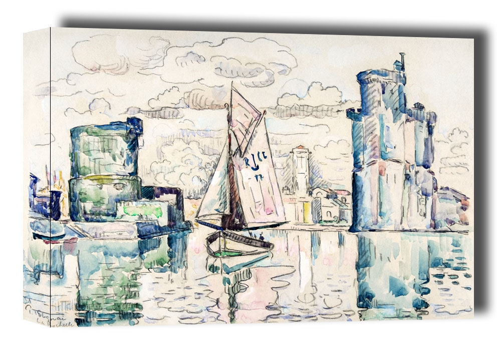 Entrance to the Harbor of La Rochelle, Paul Signac - obraz na płótnie Wymiar do wyboru: 60x40 cm