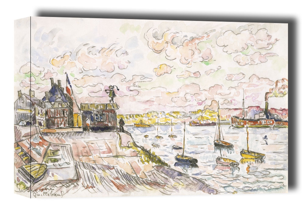 Quilleboeuf, Paul Signac - obraz na płótnie Wymiar do wyboru: 40x30 cm