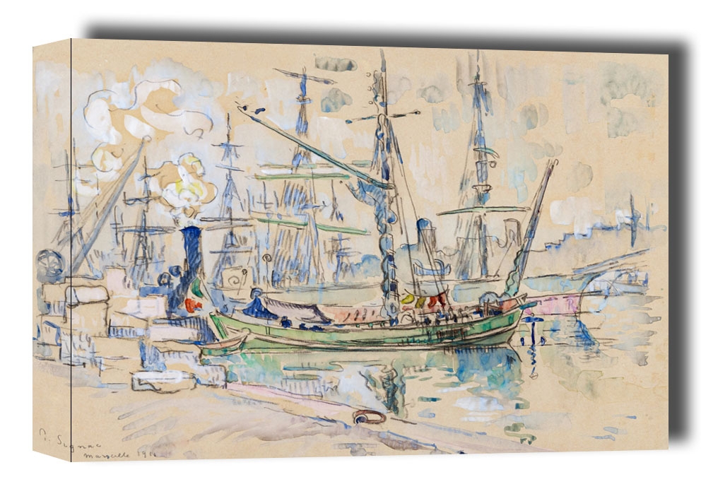 Marseille, Paul Signac - obraz na płótnie Wymiar do wyboru: 70x50 cm