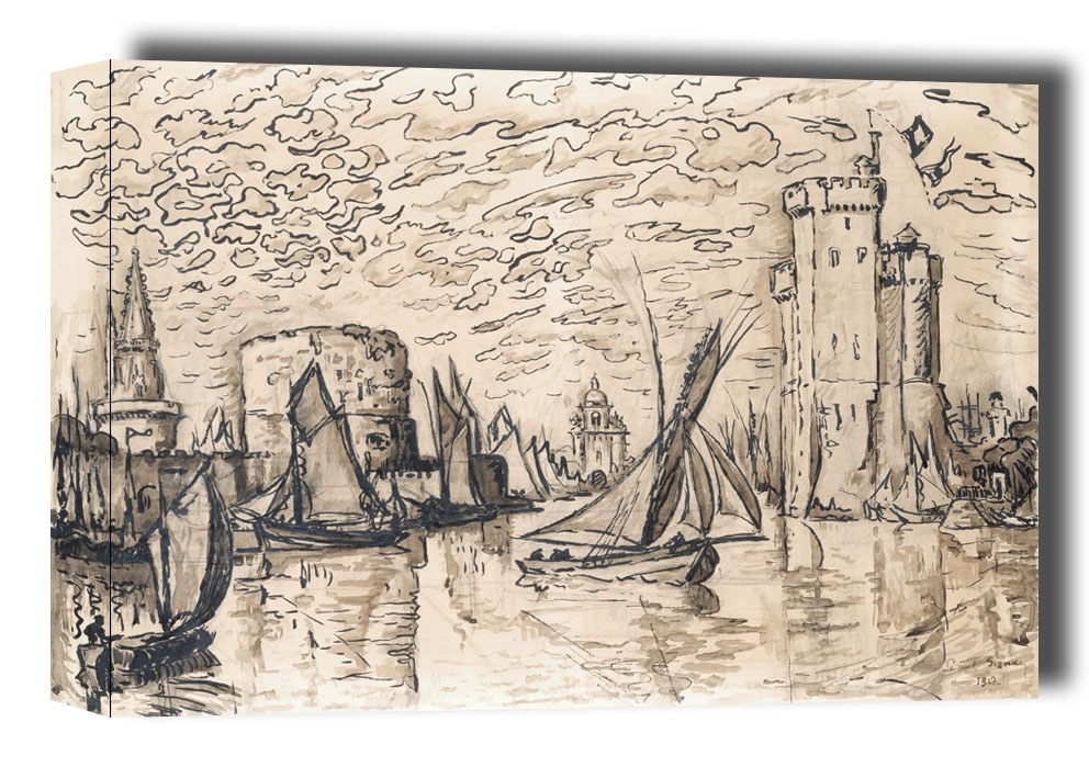 La Rochelle, Paul Signac - obraz na płótnie Wymiar do wyboru: 100x70 cm