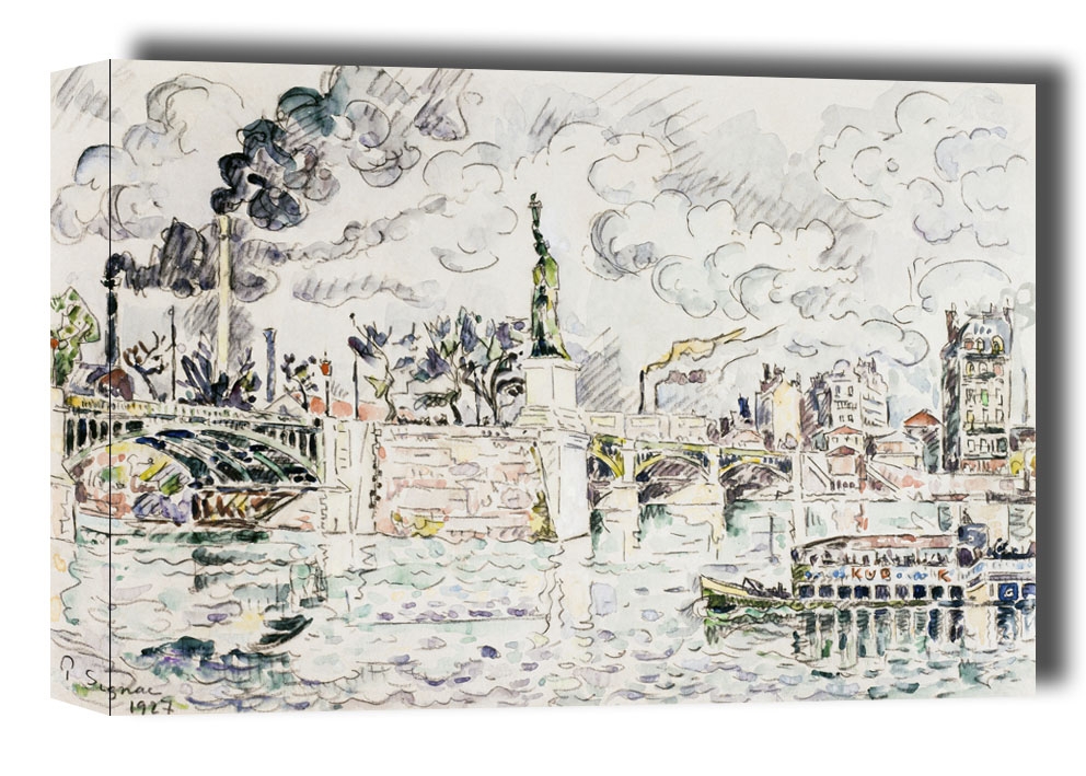 The Grenelle bridge, Paul Signac - obraz na płótnie Wymiar do wyboru: 30x20 cm