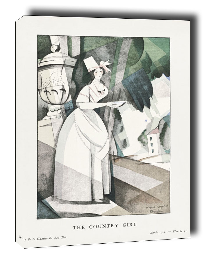 The country girl, Charles Martin - obraz na płótnie Wymiar do wyboru: 20x30 cm
