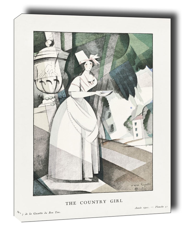 The country girl, Charles Martin - obraz na płótnie Wymiar do wyboru: 40x60 cm