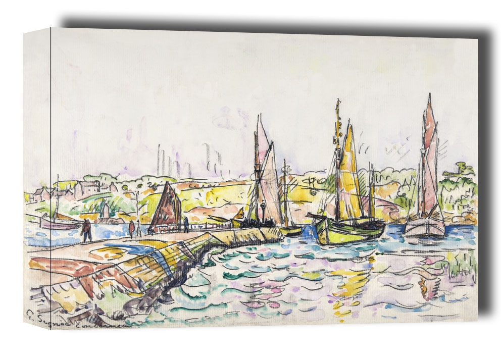 Concarneau, Paul Signac - obraz na płótnie Wymiar do wyboru: 100x70 cm