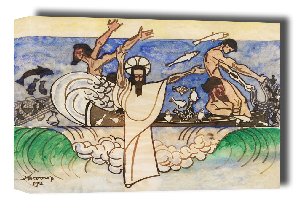 The Miraculous Catch of Fish, Jan Toorop - obraz na płótnie Wymiar do wyboru: 80x60 cm