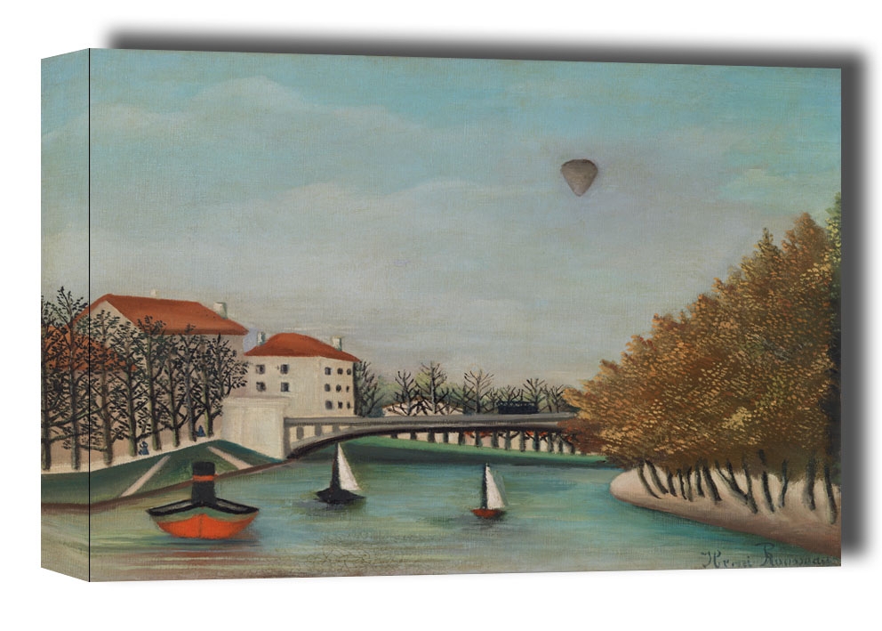 Study for View of the Pont de Sèvres, Henri Rousseau - obraz na płótnie Wymiar do wyboru: 70x50 cm