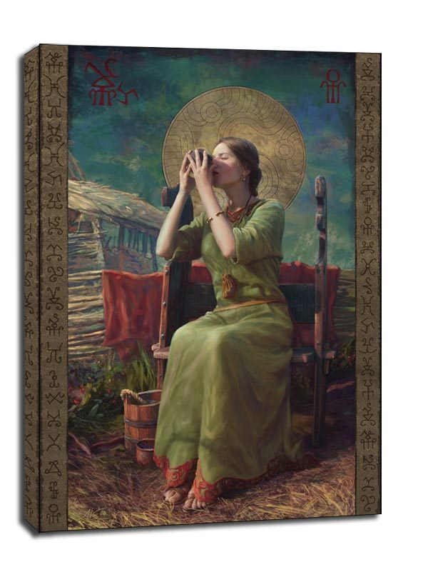 Spragniona - obraz na płótnie Wymiar do wyboru: 61x91,5 cm